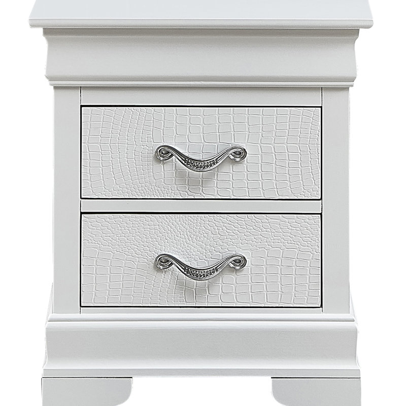 Graceful Transitional Nightstand With Exceptional Functionality And Timeless Appeal