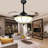 42" 4 - Blade LED Traditional Retractable Blades Ceiling Fan with Remote Control and Light Kit Included
