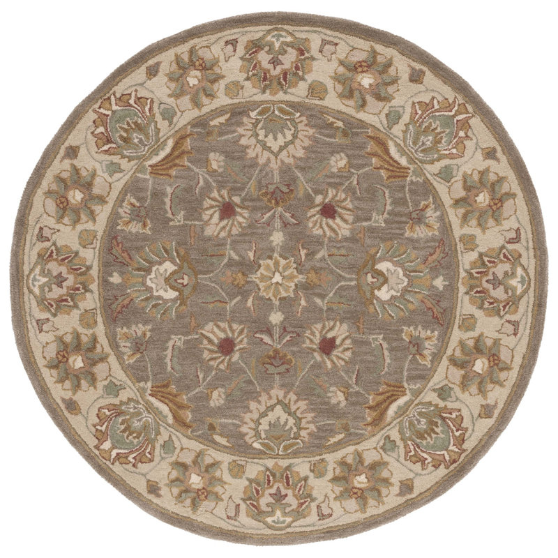 Cranmore Hand Tufted Wool Oriental Rug, Round 6'