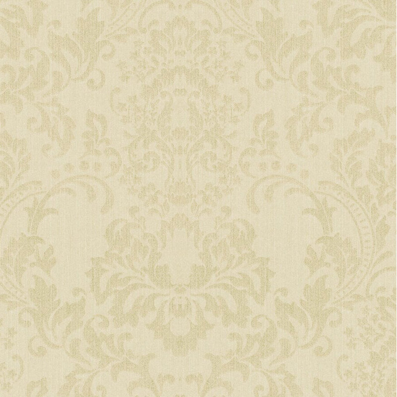 Rouleau de papier peint abstrait l 33 pi x l 21 po de luxe Vandoren, Jaune clair
