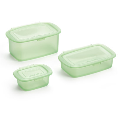 Lékué Reusable Silicone Boxes, Set of 3