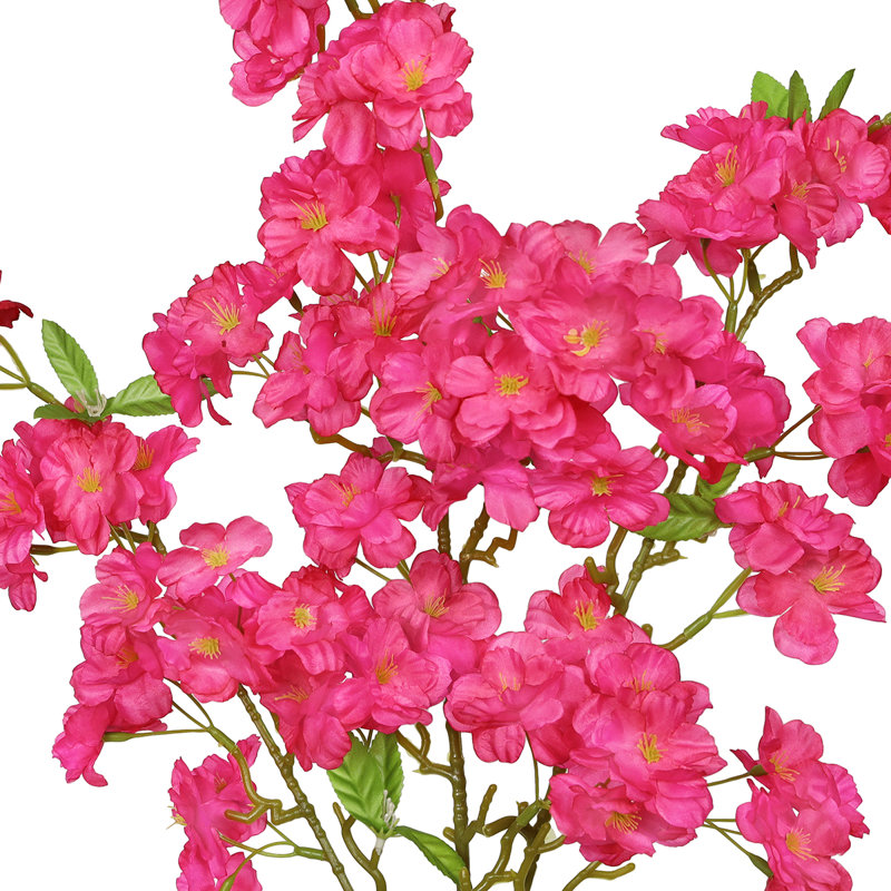 Tige de fleur de cerisier artificielle Coso, Magenta
