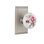 Studio Plate with White Rose Porcelain Door Knob
