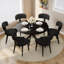Ensemble de table de cuisine moderne, table de salle à manger en MDF avec chaises-1305841549-1305841553-1305841552
