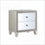 Table de chevet 2 tiroirs Glam Champagne