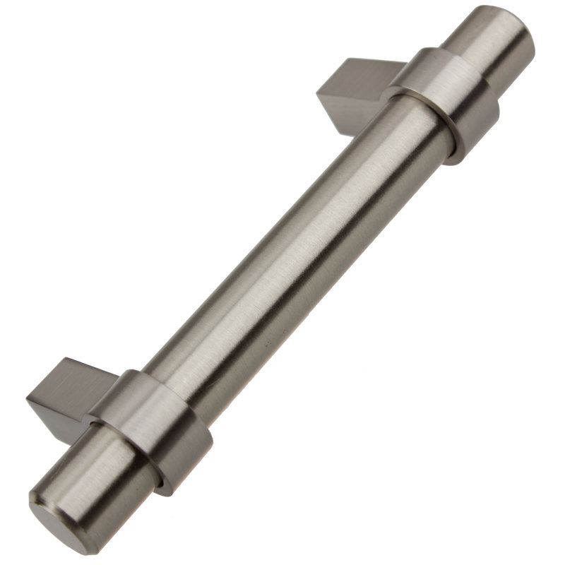 Poignée barre solide, Acier Inoxydable, 3"