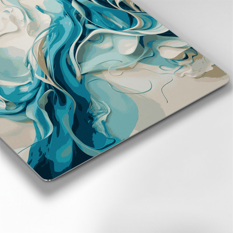 Art mural en métal Lyrical Abstraction 90, H 16 po x l 16 po
