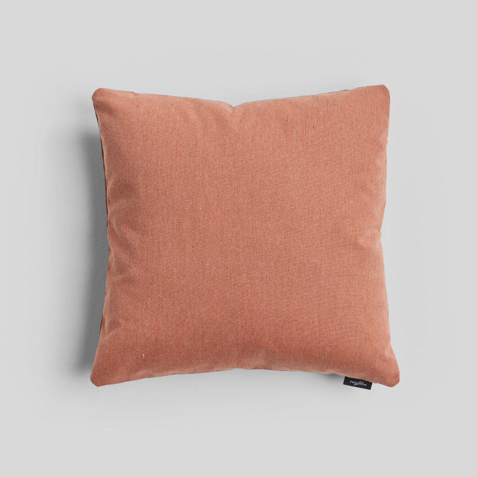 Crosshatch Sunbrella® Indoor/Outdoor Throw Pillow, 20"H x 20"W, Square, Rust