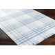 Cay Plaid Handmade Flatweave Recycled P.E.T. Area Rug in Blue/White