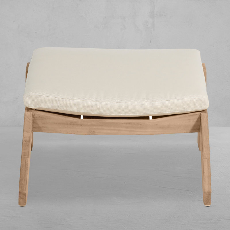 Repose-pieds Ashir, Pas de soudure, Perigold entourant le lever du soleil, Teck naturel