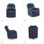 Fauteuil inclinable manuel oscillant pivotant moderne Caleya-1786358504