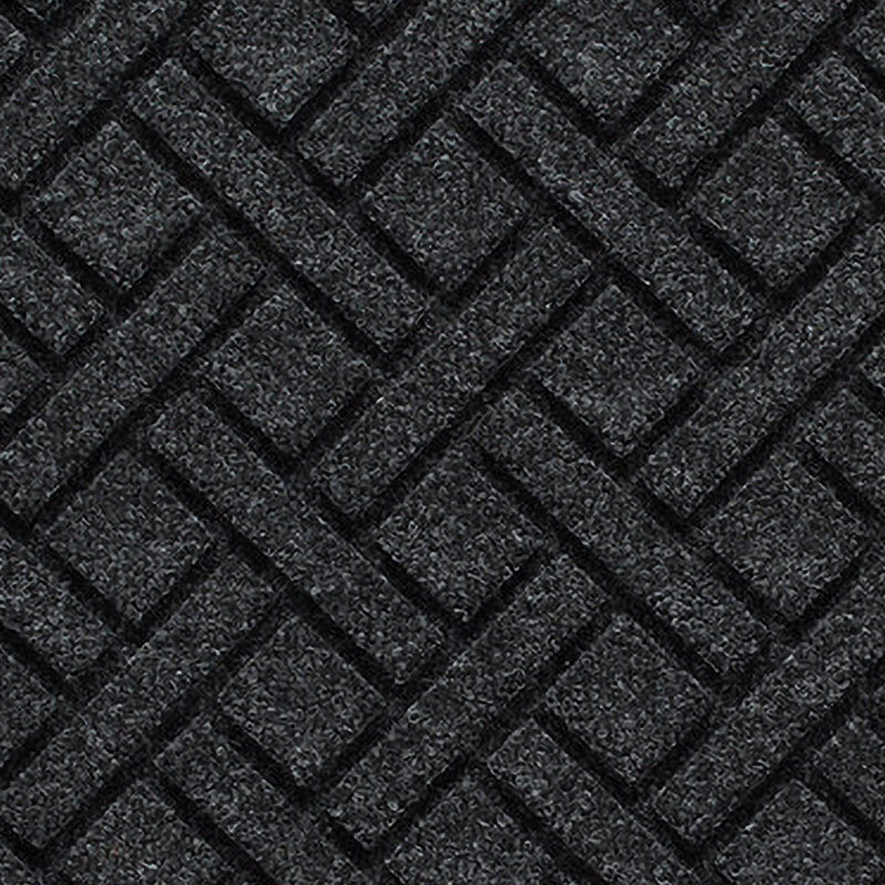 Waterhog Lattice Indoor Outdoor Door Mat, Charcoal, 0.375" H x 36" W x 24" D