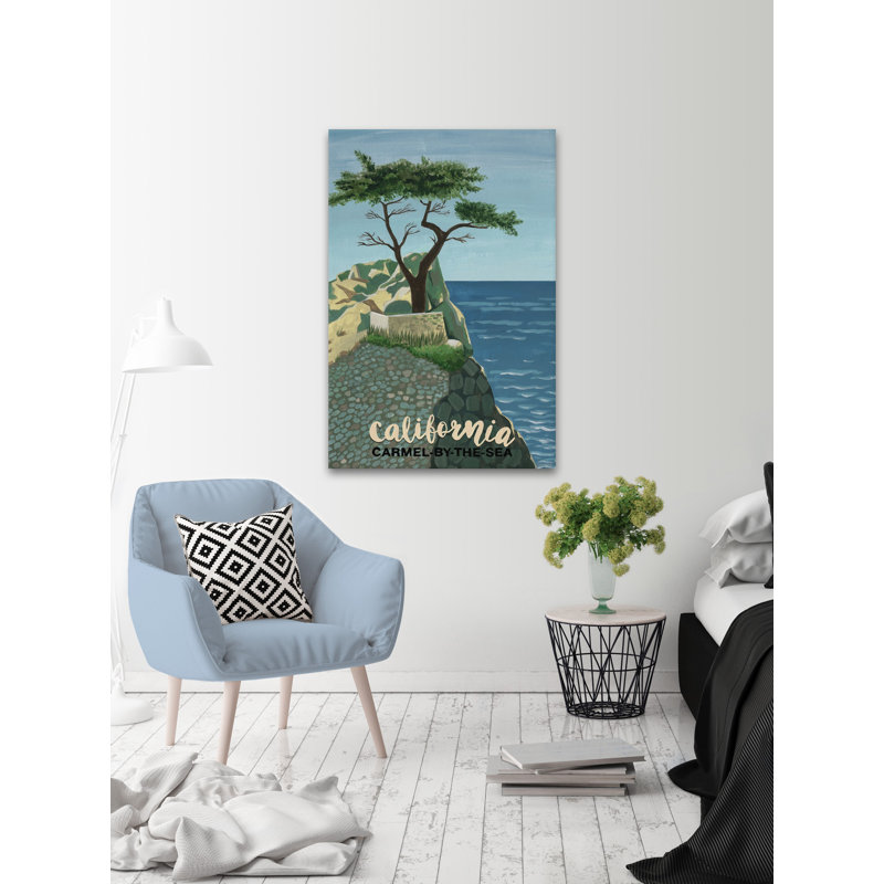 «The Lone Cypress Tree», impression sur toile tendue, H 36 po x l 24 po x P 1,5 po