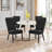 Modern Upholstered Dining Chair with Metal Frame-46129424