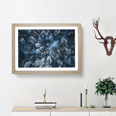 Winter Forest in Bavaria Germany - Picture Frame Painting Print