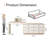 Carmavy Extendable Vanity Makeup Table Home Office Wooden Desk with Flip-Top Makeup Mirror and 6 Storage Drawers-115161922