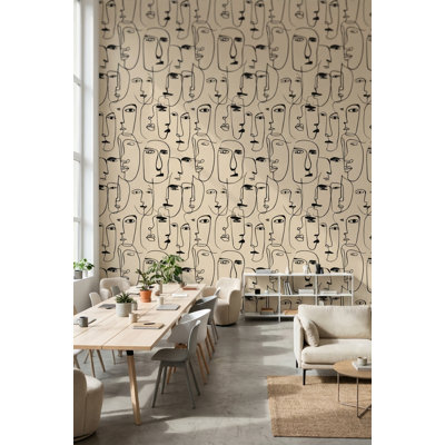 Papier peint à motif abstrait
