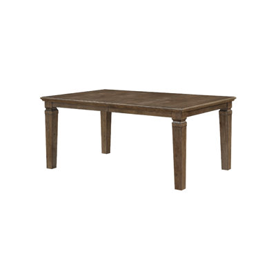 Kin Dining Table W Removable Leaf, 66-84 Inch Top, Light Brown Veneer