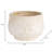 Decorative Outdoor and Indoor Planter for Home Decor - Cute Ceramic Flower Pots for Living Room or Patio - 7", White-1869144213