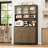 Kenilworth 70.9"H Kitchen Pantry With Microwave Shelf, Wood Storage Pantry Cabinet with Drawers-1372359218