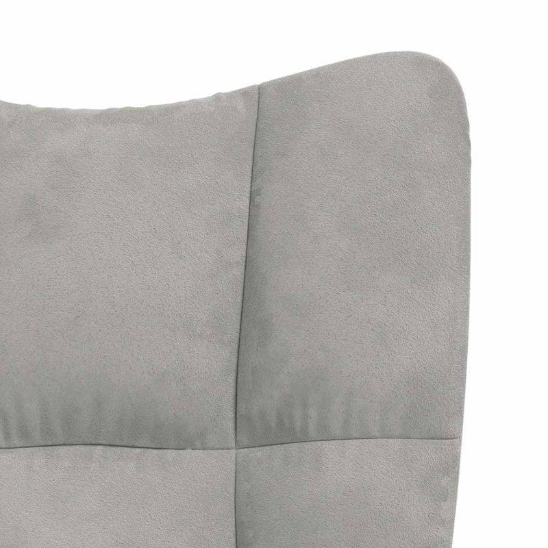 Fauteuil Khody, Polyester gris clair