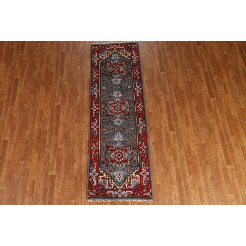 Tapis de couloir géométrique Heriz Serapi