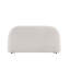 Lit moderne tapissier Burgas avec tête de lit arrondie et rangement, tissu performant-832466546