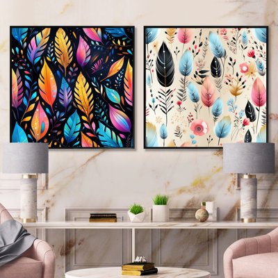 Tomoyo - Abstract Collages Square Collage Set Of 2