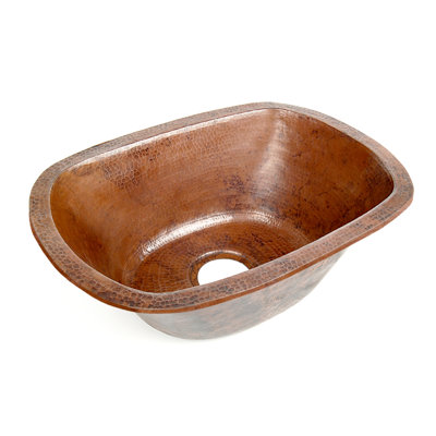 Évier de cuisine encastré martelé L 21 po x l 15 po