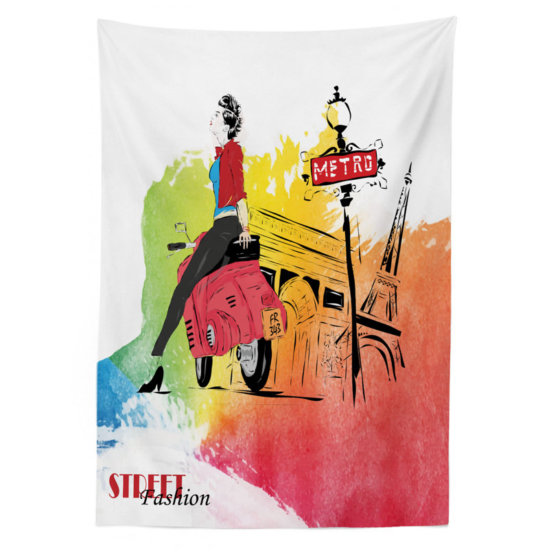 Retro Tablecloth, 70" L x 52" W