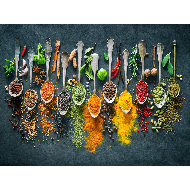 Spice Palette - No Frame Print on Float Glass