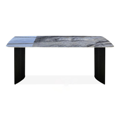 Modern marble rectangular dining table