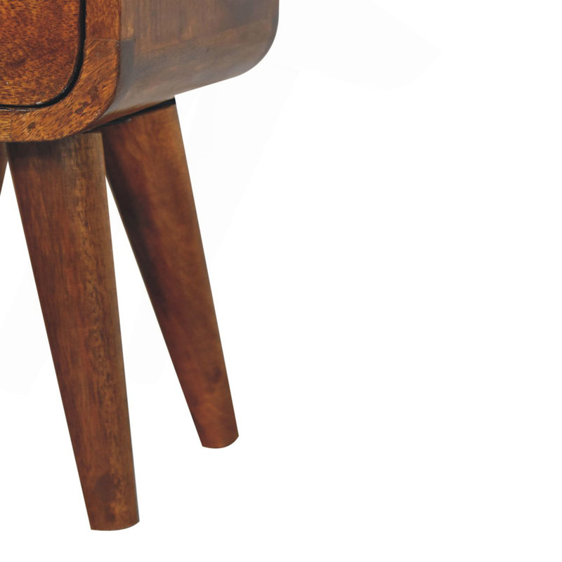 Mini table de chevet en bois