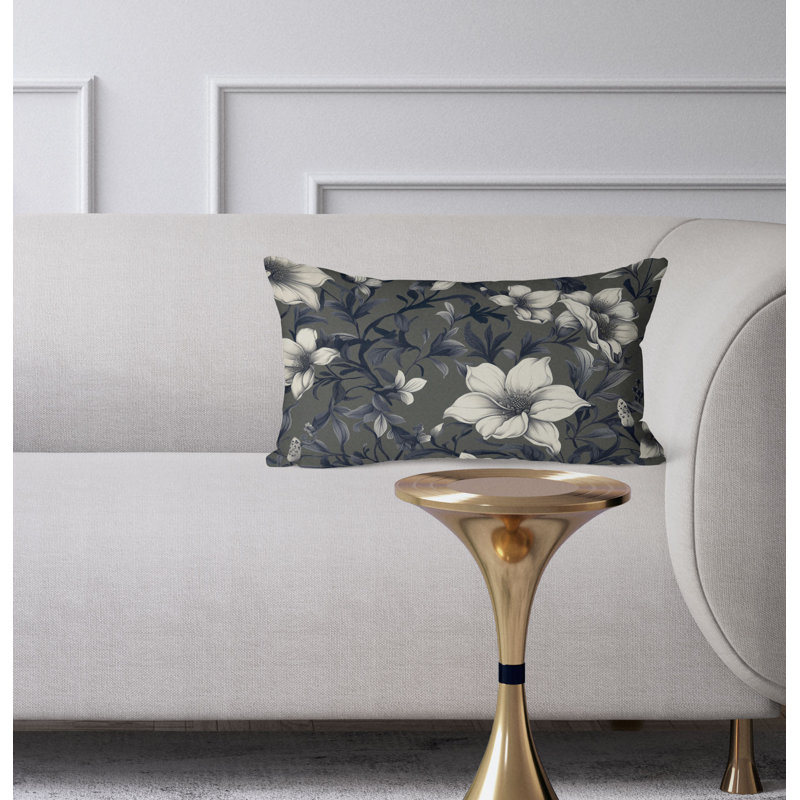 Coussin Petal Perfection, Gris