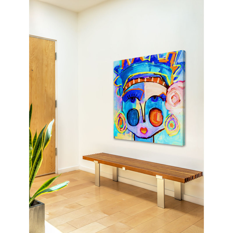 « miss liberty rad », reproduction d’art sur toile tendue, H 18 po x l 18 po x P 1,5 po