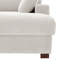Bentura Oversized Upholstered Beige Corduroy Chaise Lounge with Armrests & Throw Pillows-1650880628-1650880632