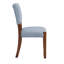 Ensemble de 4 chaises de salle à manger rembourrées ergonomiques grises avec mousse de haute qualité et pieds en bois d'hévéa massif - chaises d'appoint scandinaves modernes pour salle à manger, salon, bureau à domicile-1150963643
