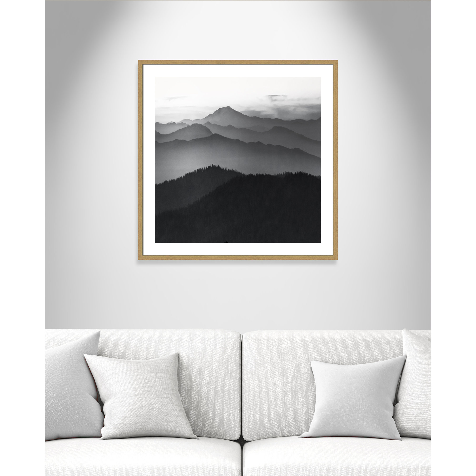 Cascades by Danita Delimont, Natural Framed, 32" H x 32" W x 0.75" D
