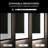 UL Certified Front & Back LED Bathroom Vanity Mirror – Anti-Fog, Tempered Glass, Black Aluminum Frame-190530018