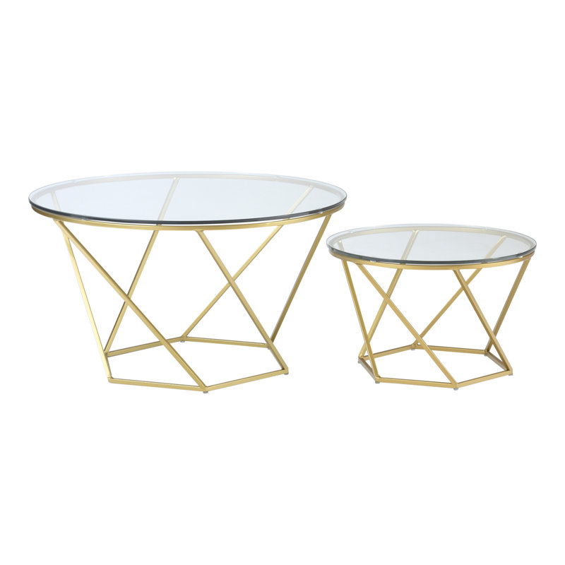 Levingston Frame Coffee Table, Gold