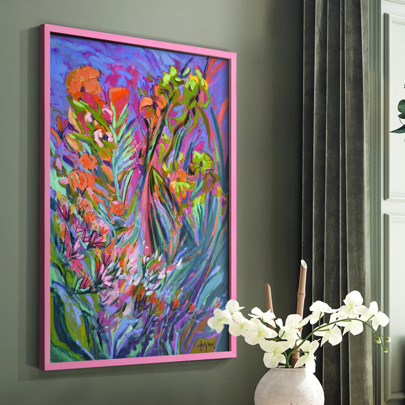 Impression sans cadre «Desetter II» - Bois massif, Rose, H 10 po x l 8 po