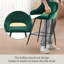 Sunni 67cm Velvet Upholstered Arm Bar Stool with Footrest-907437682