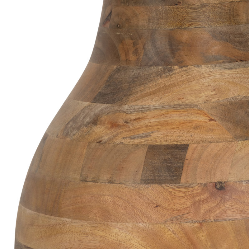 Table basse en bois de verre avec base en métal et verre Verniece