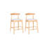 Tabourets de comptoir en bois massif de style Mid-Century moderne, tabourets de comptoir rembourrés avec pieds en bois pour îlot de cuisine Bar (structure et coussin)-273134213-273134216