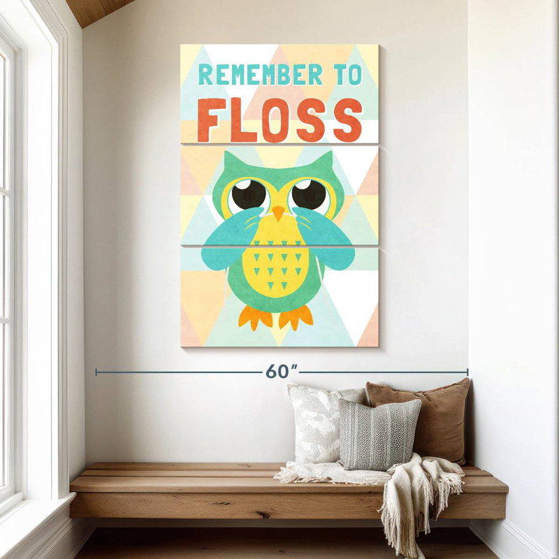 Brampt Remember To Floss, 50" H x 32" W