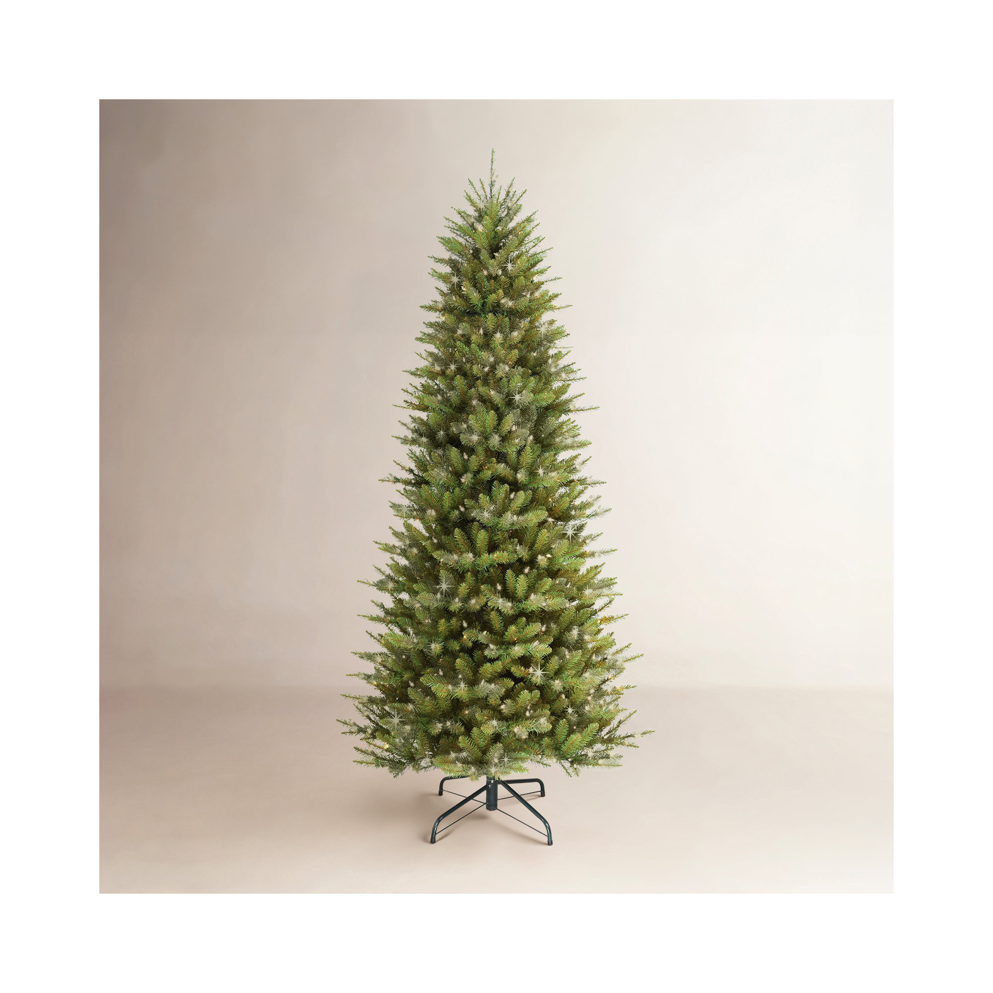 Guindin 10' Lighted Artificial Fir Christmas Tree