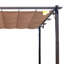 Pergola avec abat-jour rétractable Outsunny, aluminium-98228985-89289966