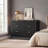 Fluted 6-Drawer Dresser with Solid Wood Base-52821734