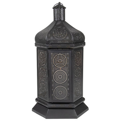 Lanterne de table style bougie 21,5 "style marocain