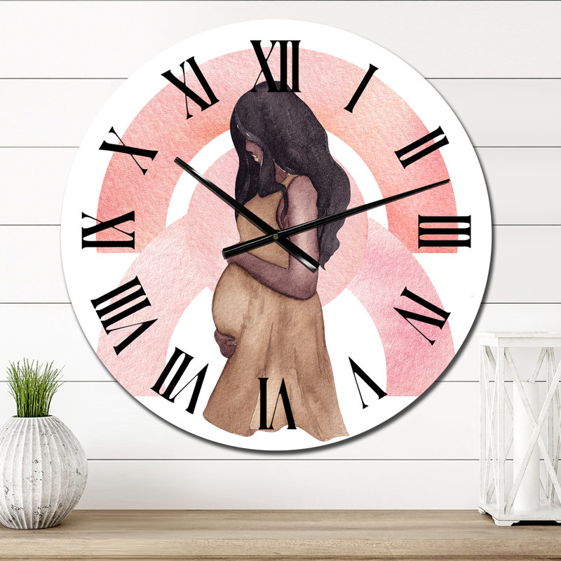 Jeune horloge murale Glam, Moyenne